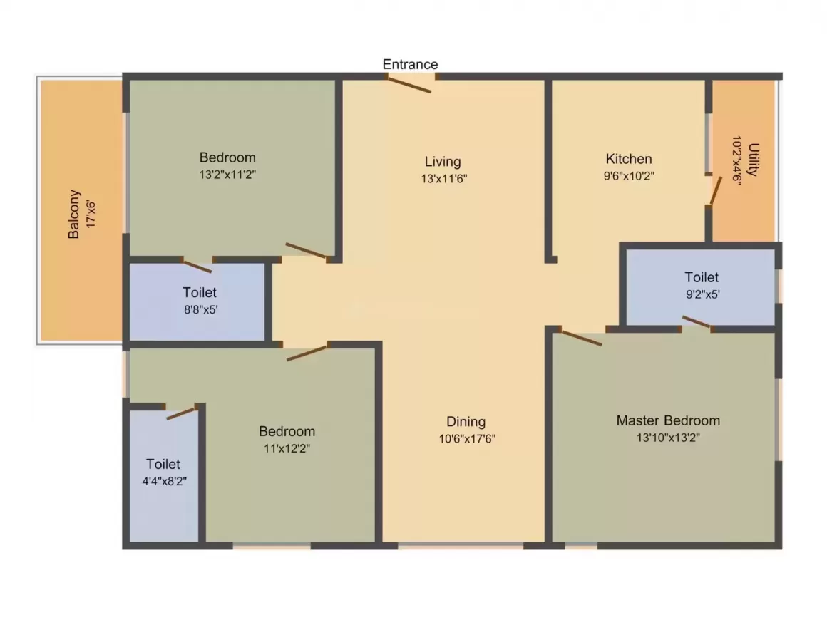 Floor plan for Crown Whistling Woods