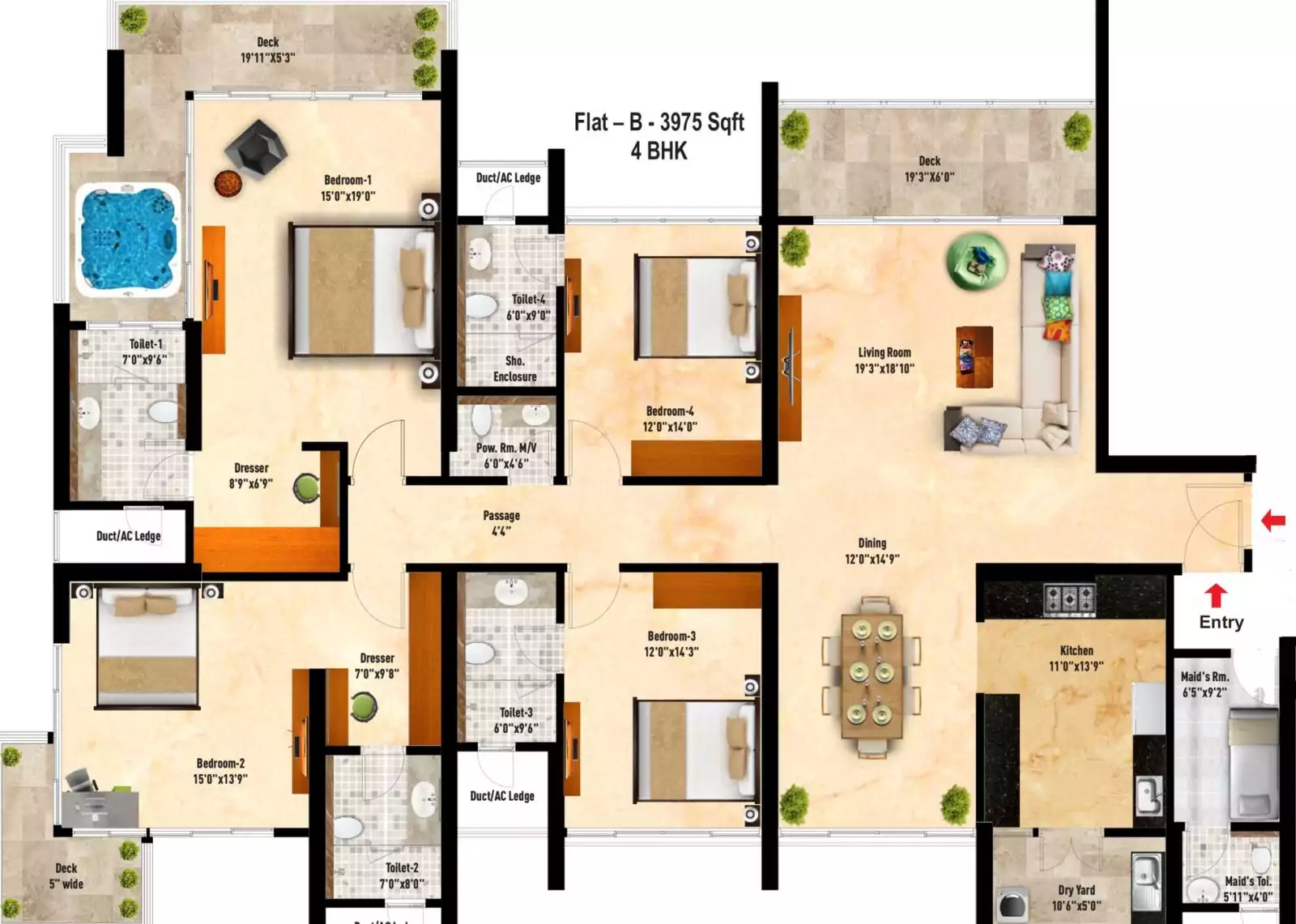 Floor plan for SNN Clermont