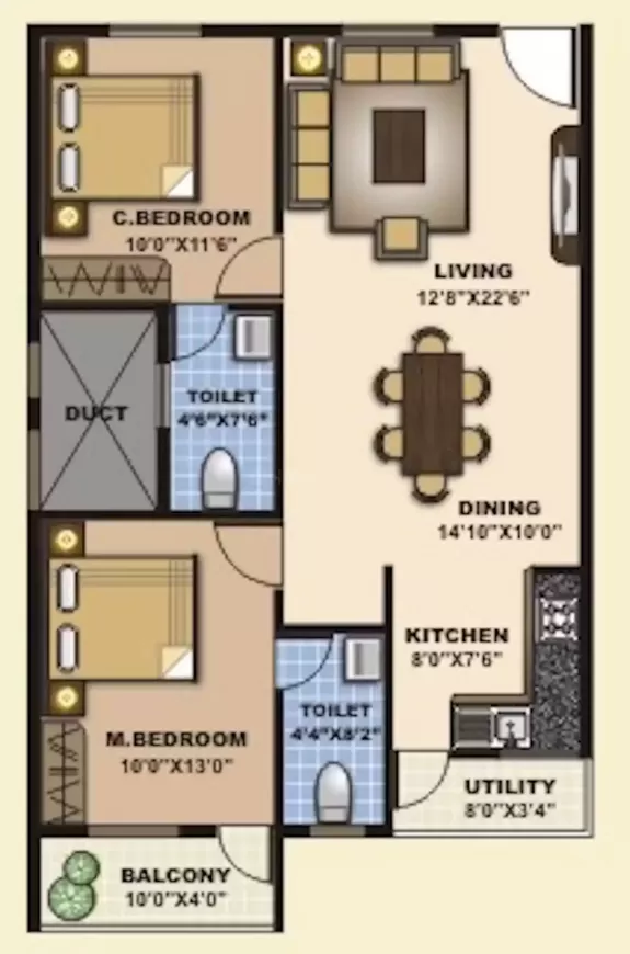 Floor plan for Saranya Saranya Homes