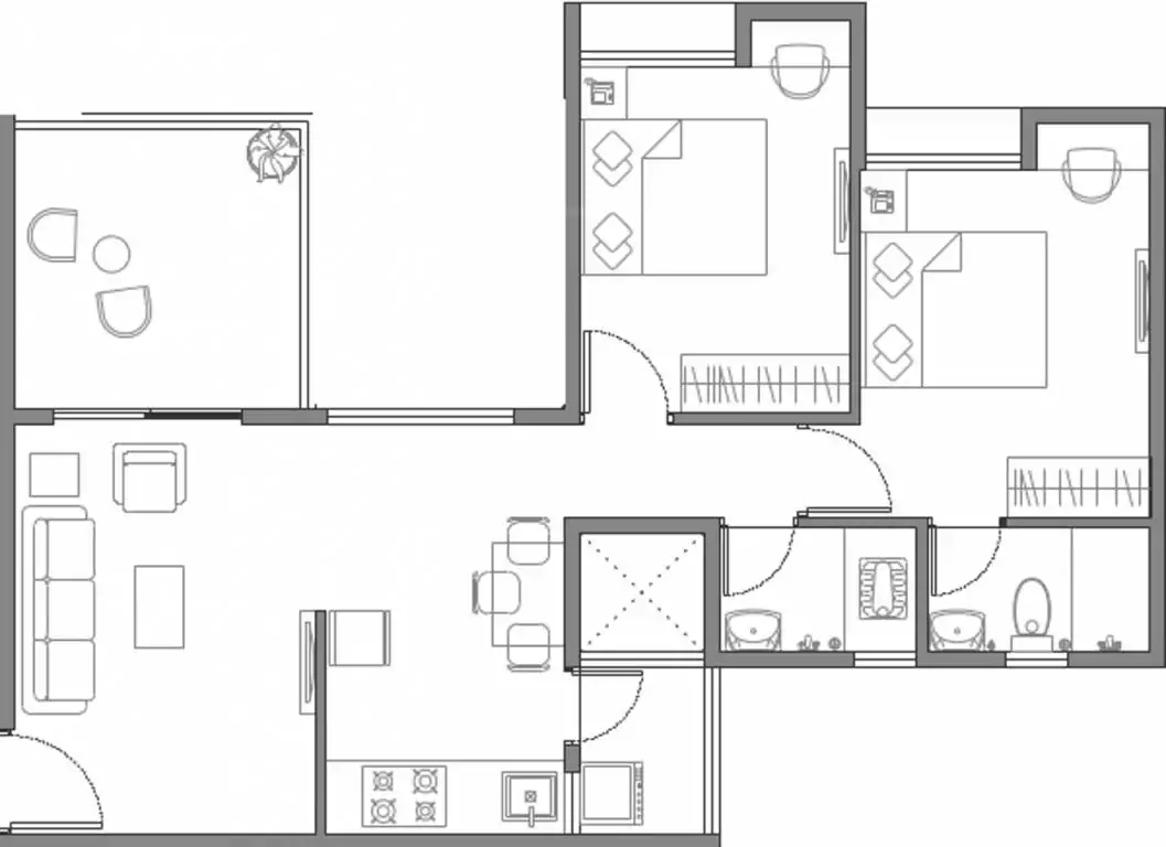 Floor plan for Paranjape Happiness Hub