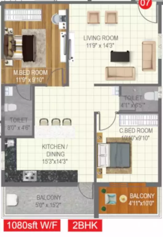 Floor plan for Risinia Skyon