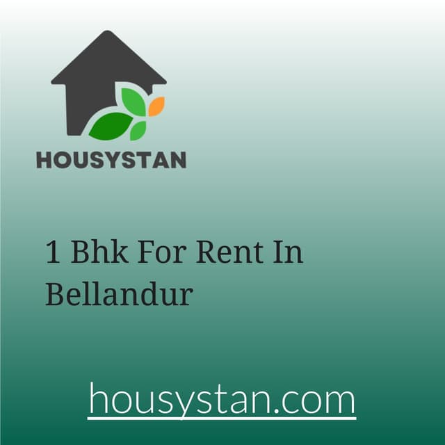 1 Bhk For Rent In Bellandur