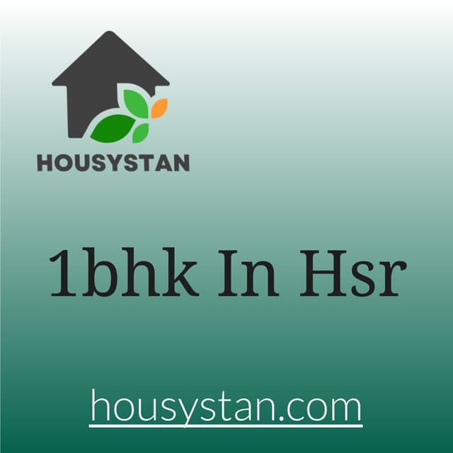 1bhk In Hsr