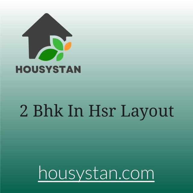 2 Bhk In Hsr Layout