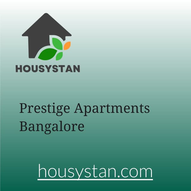 Prestige Apartments Bangalore
